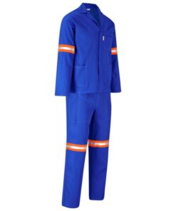 Technician 100% Cotton Conti Suit – Reflective Arms & Legs – Orange Tape