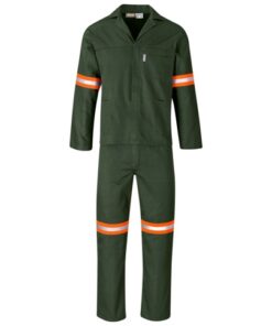 Acid Resistant Polycotton Conti Suit – Reflective Arm & Legs – Orange Tape