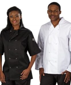 Zest Chef Jacket Long Sleeve – Avail in: Black, White