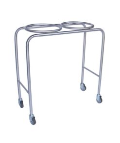 Mobile double bowl stand _ Stainless steel construction