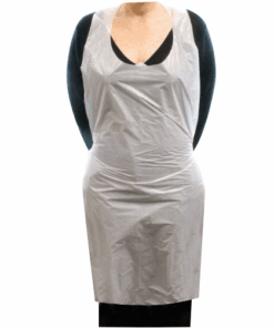 Alternative view of Disposable Aprons – White/Clear  (100’s)
