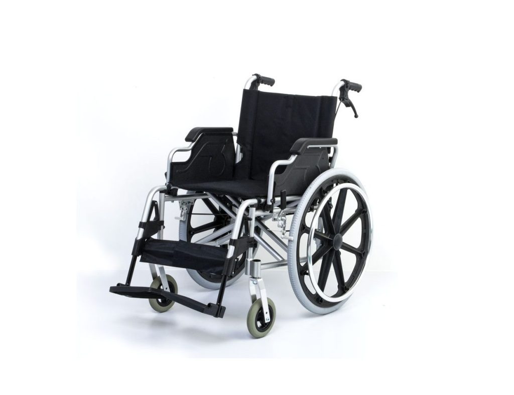 Wheelchair Allum/Nylon Lightweight Detachable Arm & Foot Rest