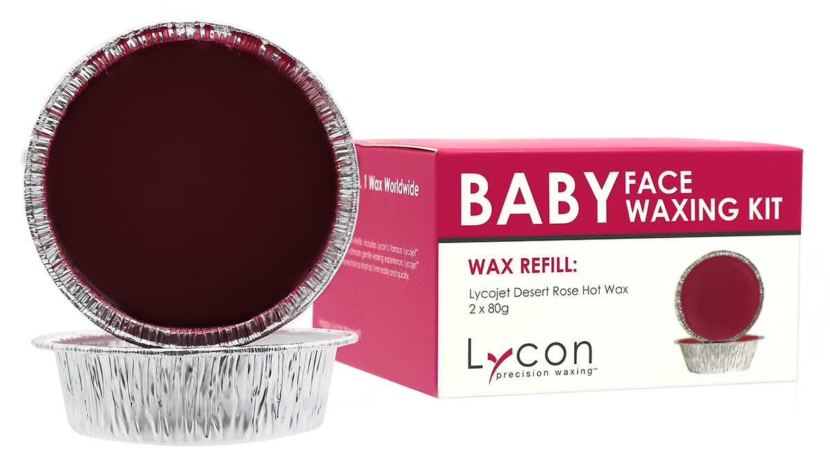 Lycon Baby Face Waxing Kit Refill 2x80g