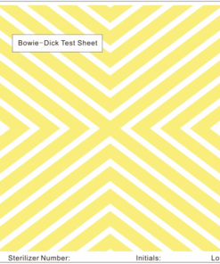 Bowie Dick Test Sheet 100s
