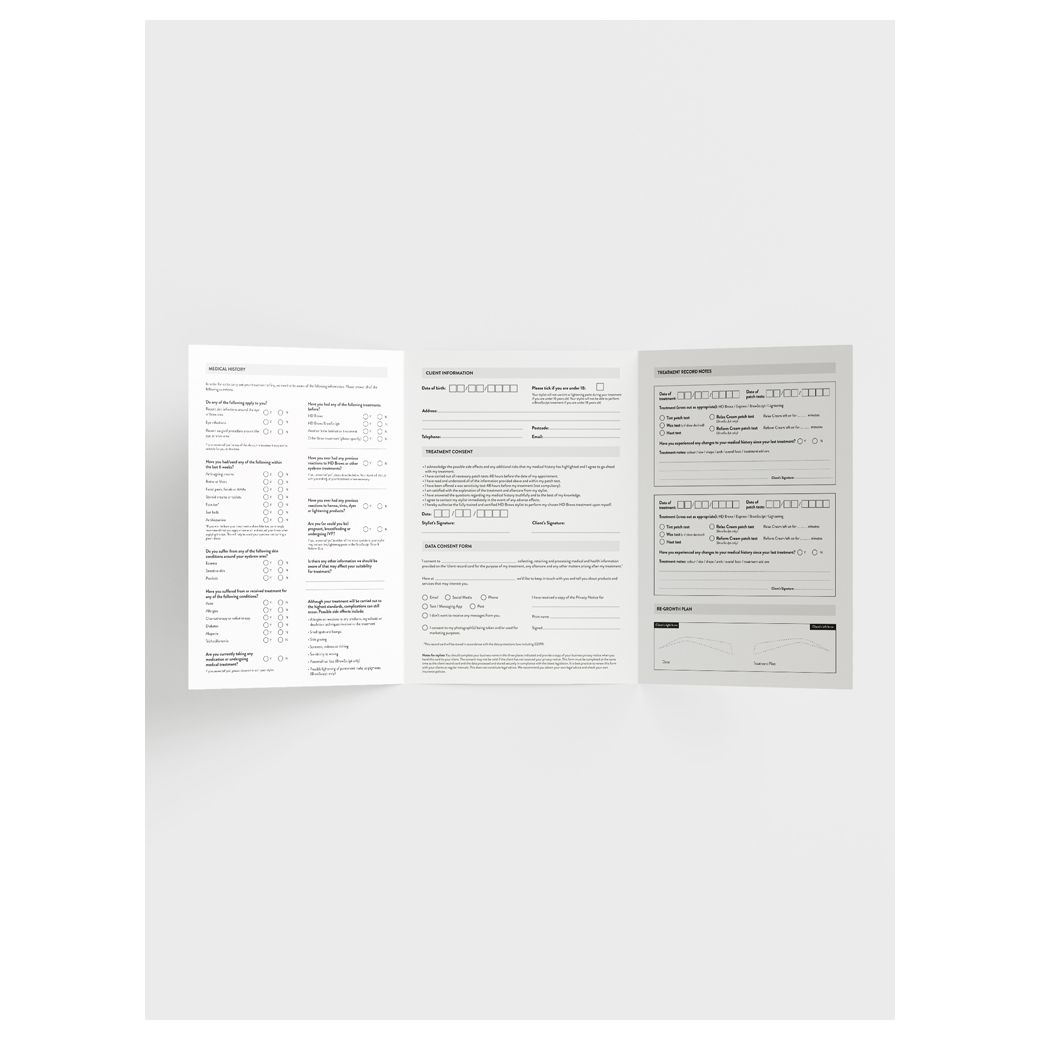 HD Brows Cient Record Cards - Image 2