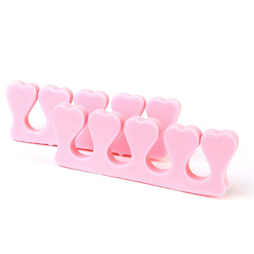 Toe seperators foam - Pink hearts (pair)