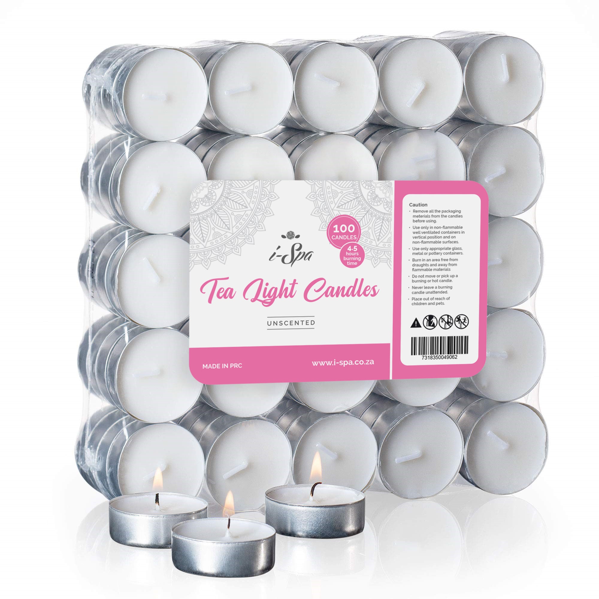 Tea light candles 4-5 hour | 100's