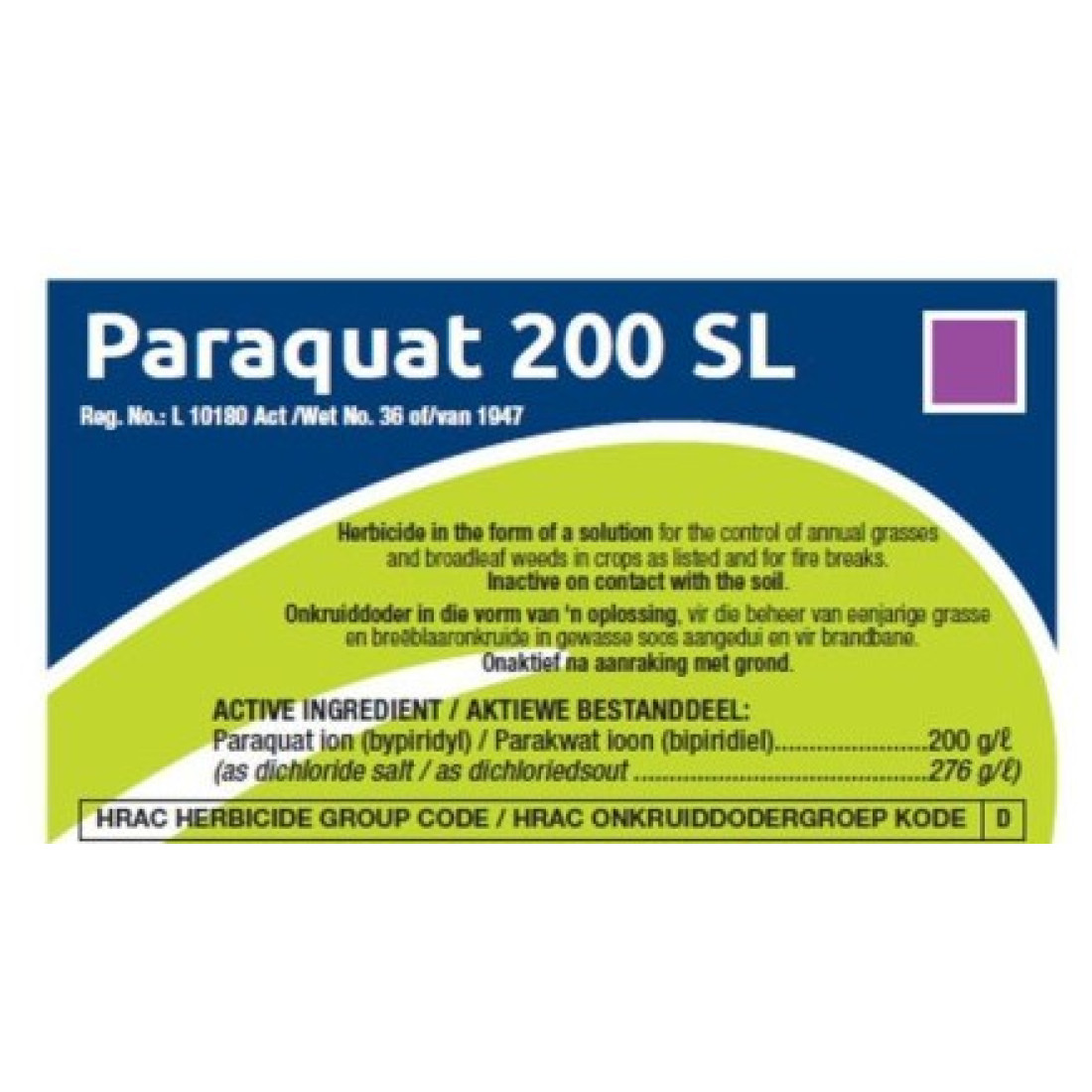 Paraquat 200 Sl Herbicide 5L Weed Killer